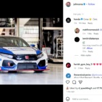 WWE Star & Actor John Cena Posts Image of Precision Racing LA Michelin Pilot Honda on Instagram