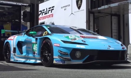 Pfaff Unveils Blue Lithia & Driveway Livery for No. 46 Lamborghini Temerario GT3 at Long Beach