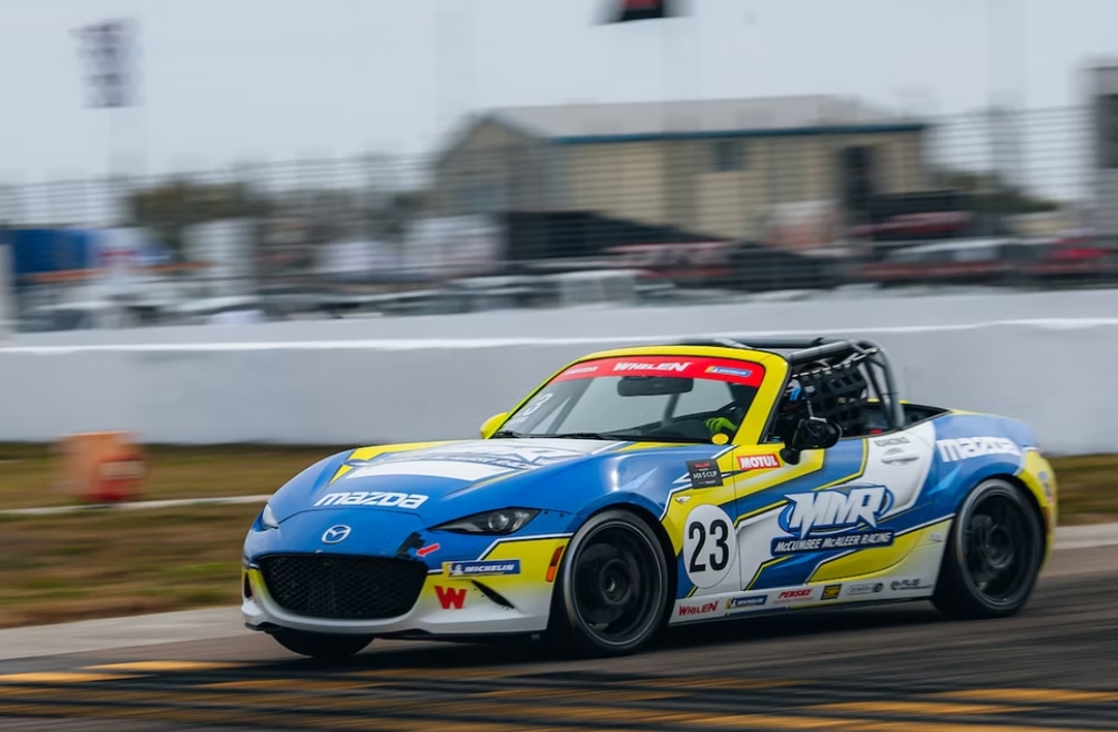 Adakonis Completes McCumbee McAleer Racing Mid-Ohio Sweep After Late-Race Duel in Mazda MX-5 Cup Race 2