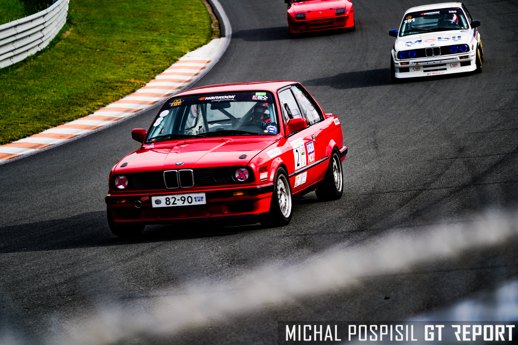 Shirley van der Lof-Buurman driving her BMW E30