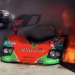 No. 203 1989 Mazda 767B Catches Fire Ahead of Rolex Monterey Motorsports Reunion