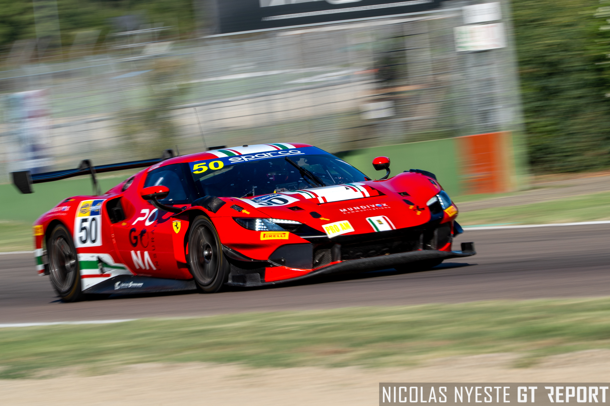 Italian GT Imola: Tresor Attempto and Spirit of Racing set the practice pace on a hot Friday