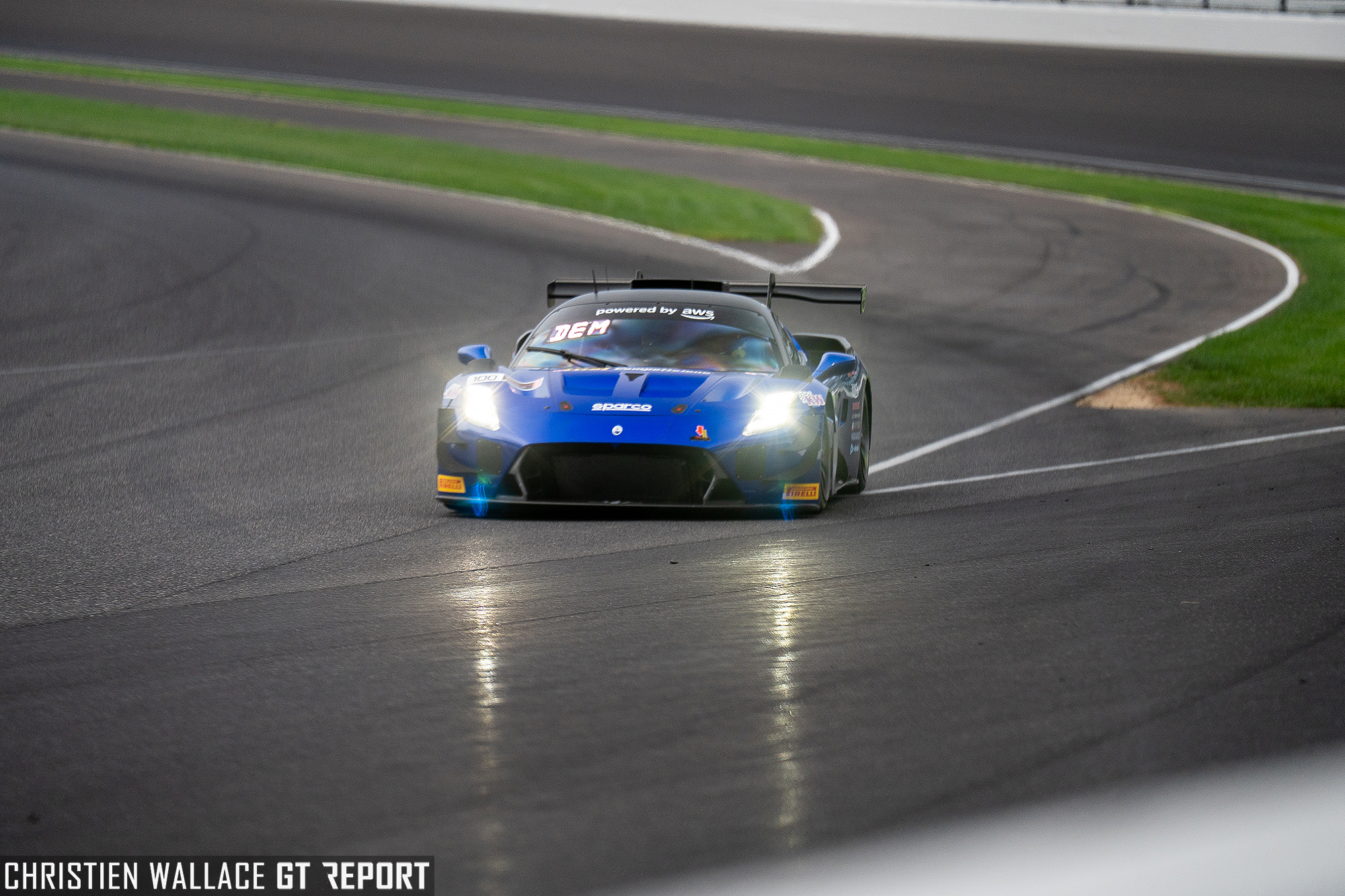 Maserati MC20 GT2 raced by Peter Dempsey in 2026 GT America at the Indianapolis 8 Hour